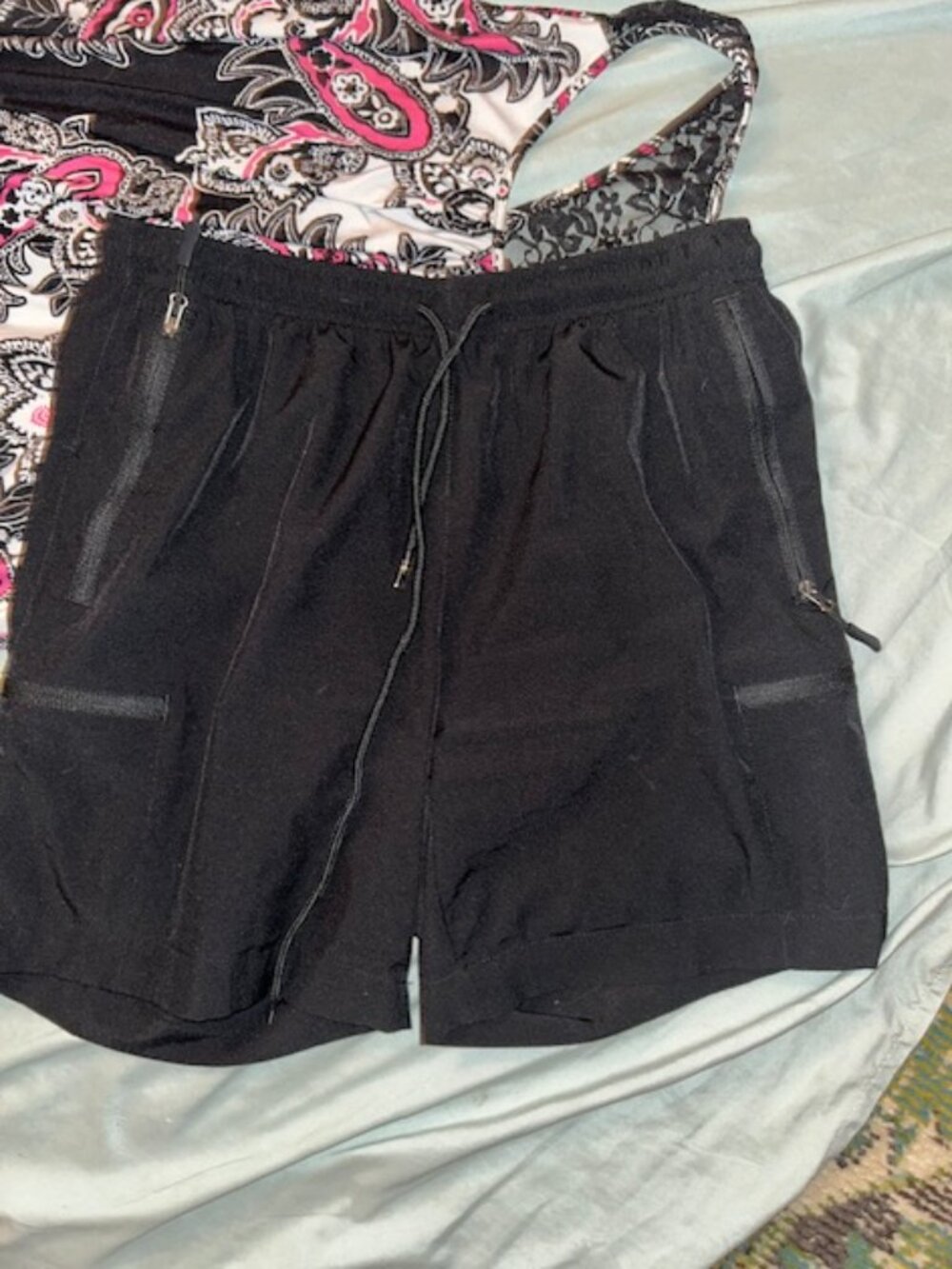 Santiny womens size medium work out athletic active wear gym black
